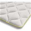 11.11 SRLS The White Stone Topper Rinfrescante Singolo con Elastici | Correttore Materasso 80 x 195 | Tecnologia Cooler e Proprietà Ortopediche | Altezza 4 cm