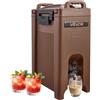 VEVOR Distributore di bevande isolato da 19 L per bevande calde e fredde con rubinetto e maniglia, dispenser termico per bevande a uso alimentare per tè, caffè e acqua in bar e ristoranti, marrone