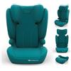 Kinderkraft I-SPARK 2 PLUS - Seggiolino auto i-Size 100-150 cm, rialzo 2 in 1, 3,5-12 anni, H-GUARD e SPS, poggiatesta regolabile in 10 posizioni, verde