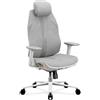 DIABLO CHAIRS Sedia da computer ergonomica, sedia da ufficio, grigio chiaro V-Flash Light Grey