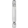 QUARKZMAN T35 Bit Torx di Sicurezza 1/4 Gambo Esagonale 2 Lungo Acciaio S2 Magnetica Antimanomissione Star Bits Cacciavite Testa Torx con Foro per Rimuovere Viti Fissaggio