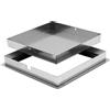 ALLINOX Chiusino Zincato Botola a Scomparsa Sigillo Porta Pavimento PESANTE 15/Dc Da Riempimento (CM 40x40xH8)