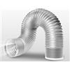 AITAF Condotto D'aria Flessibile Ø 80/100/110/120/150/160/170/180/200mm Per Cappa Da Cucina Condizionatore D'aria Aspiratore Asciugatrice Tubo Di Scarico Semirigido Condotti Di Ventilazione Con 2 Morsetti (