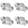 PRIOstahl® Fascette stringitubo in acciaio inox V2A per viti prigioniere, supporto per tubo di fissaggio (3/4, 25-31 mm, 4 pezzi)