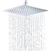 GXSFLG Soffione doccia quadrato in acciaio inox, 40 x 40 cm, attacco da 3/4 e filtro integrato, girevole a 360°, per bagni, case, hotel, centri bagno, piscine