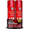 ReinoldMax 2X Reinoldmax Estintore Casa, Piccolo Aerosol Estintori Per Casa, Mini Estintori Spray per Cucina, Campeggio, Camper, Casa, Camino, Auto, Estintore Elettrico, Accessori Per Auto
