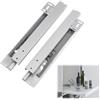 BOUFEIDA Guide per cassetti per carichi pesanti, montaggio a pavimento, 1 paio di guide per cassetti da 450 mm, cassetti estraibili, estrazione totale, guide per cassetti con chiusura ammortizzata