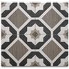 Generico Stock Ceramiche Piastrelle in Gres Porcellanato, 20x20 cm, Grigio, Stile Classico Vintage, Pavimento e Rivestimento, 25 Pezzi