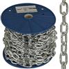 FEINZ Catena in acciaio inox 6 mm x 18 m, maglie zincate, maglie corte e saldate lateralmente, robusta catena in acciaio per edilizia, industria, giardino e agricoltura