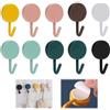 Supecesorio Gancio adesivo da parete, 10 pezzi piccoli colorati ganci da parete senza forare o chiodi, ganci per asciugamani da bagno per appendere la stanza, cucina, il soffitto, appendere la parete, porta