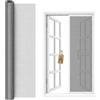 Akitaink Rotolo Ricambio Zanzariera in Fibra di Vetro 250x120 cm, Rete Grigia per Finestre, Porte e Portefinestre