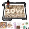 ATOMSTACK A10 PRO V2 Incisore Laser 12W (Potenza Ottica 10W), Macchina da Taglio Laser di Precisione 0.06mm per Legno, Metallo, Acrilico e Pelle, Supporto App, LightBurn, 410x380mm