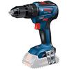 Bosch Professional 06019H5302 Trapano a Percussione Gsb 18V-55, Senza Batteria, Sistema 18 Volt, Diametro Foratura in Muratura: 10 mm, in Cartone 18 V, Blu