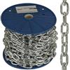 FEINZ Catena in acciaio inox 8 mm x 10 m, maglie zincate, maglie corte e saldate lateralmente, catena in acciaio robusta per edilizia, industria, giardino e agricoltura