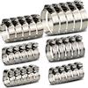 InduSKY 30 pezzi Fascette Stringitubo Regolabile 6-51mm Gamma Acciaio Inox Fascetta Morsetto Assortimento Ingranaggi a Vite Senza Fine Fascette per Tubi Gas, Acqua, Applicazioni Automobilistiche