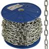 FEINZ Catena in acciaio inox 4 mm x 40 m, maglie zincate, maglie corte e saldate lateralmente, catena in acciaio robusta per edilizia, industria, giardino e agricoltura