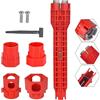 SHIQUAN 14 in 1 Chiave per Lavabo Rubinetto Sottolavello, Multifunzionale Acqua Tubo Chiave, per WC,Bagno,Cucina