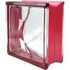erfe Vetromattone Linea Metal Glass | Dimensione: cm 19x19x8 | Unità di vendita: una scatola da 6 pezzi (Rosso)