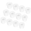 QUARKZMAN 15Pz Occhielli in Gomma Diametro Montaggio Dia 10mm, ID 6mm, Altezza 11mm Bianco Protezione Cavo Guarnizioni Flessibili Per Tubo Cavo