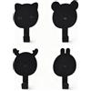 Lunaanda Ganci Magnetici, Set da 4 Ganci Magnetici Potenti, Ganci a Forma di Animali per Bagno, Cucina e Camera da Letto