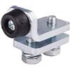 ATTAS Fermata Con Tampone Gomma per Binario di Scorrimento 34x33 E 42x54 MM per Appeso Cancello Scorrevole