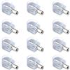 SYHSYC Reggipiani Cristalli Supporti con Ventosa Supporti Reggipiano Reggimensola con Ventosa in Metallo e Plastica Trasparente Set 12 Perno 5mm per Vetrine Cristalliere e Mobili Kit Completo