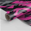 Generico LOLLOMOTO Pellicola Car Wrapping Modern Geometric Army Camo Fucsia Adesiva Rivestimento Auto (150x50cm)