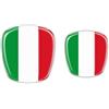 labelbike - 2 Adesivi 3D PERSONALIZZABILI Auto Logo Stemmi Emblemi Anteriore e Posteriore in Resina compatibile con Fiat Bravo