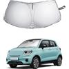 YEE PIN Parasole per parabrezza compatibile con Leapmotor T03 2024 2025 2026, protezione UV e dal calore in tessuto rinforzato, parasole anteriore pieghevole per parabrezza, ombrellone per parabrezza