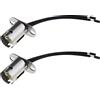 OTOTEC BAY15D 1157 - Set di 2 adattatori per attacco lampada a LED, accessori per frecce, luce del freno, fanale posteriore 12-24 V, 10 cm