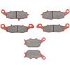 MEXITAL Pastiglie freno Ceramica organico Anteriori + Posteriore per SV 400 (03-05) / SV 650 (03-15) / GSF 650 Bandit (05-06) / GSR 750 L/AL (11-14) / DL 1000 V-Strom (K/L) (02-12)