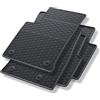 Mossa Tappetini gomma adatti per Opel Crossland X SUV 2017-2021 4 pz. nero