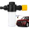 Whnbuij Spruzzatore in schiuma per lavaggio auto, contenitore in schiuma per lavaggio auto, serbatoio per schiuma per lavaggio auto, bottiglia con connettore spruzzatore per sapone pressurizzato, kit per