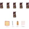 HOFFCAR Kit tagliando 4 FILTRI e 6L OLIO M compatibile con Bmw serie 3 (F30, F80,F31) 320d 135kw dal 2011