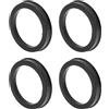 INFINAUTO Anelli Centrici Mozzo 71.6-56.6mm 4Pz Policarbonato Nero