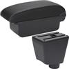 XEXJHQQ Braccioli Auto Per Clio 4 Per Captur Per Clio 3 III IV Scatola Braccioli Per Auto Accessori Per Riporre Gli Interni Dedicati Box Bracciolo Centrale(C3 Black white NOUSB)