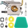 ZAMDOE Carburatore con filtro dell'aria 530037793 per McCulloch 3200 3205 3210 3214 3216 3212 2012 3516 32cc 35cc 38cc CS6MHO35UB24RA motosega, con pompetta primer 530047721
