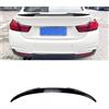 IDENUONA Spoiler posteriore per bagagliaio dell'auto, per BMW Serie 4 F36 M4 2014-2020, effetto fibra di carbonio nero lucido