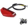 Vulcyxa Fanale Posteriore Moto, Stop Freno Fanale Posteriore Indicatori di Segnale, Luce Freno Posteriore12V LED, per Scooter Dirt Bike ATV Quad Enduro Accessori Modifica Posteriore per Targa Stradale
