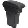 OYHCM Bracciolo per Fiat 500 2007-2011 3 USB Braccioli Doppio Scomparto, Pelle Nera, Facile da Installare, Accessorio Auto Personalizzato, Pelle Nera