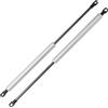 Motoforti Pistoni A Gas 400mm 500N 2 Pezzi Argento Per Cofano Auto | Acciaio Al Carbonio 240mm 9.45 Compressa Per RV Barche Camper Moto Porte Scatole Coperchi Botola Tonneau Rimorchio
