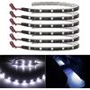 Keiurot Bianco LED flessibile impermeabile striscia interna auto e moto 12V 5050-12SMD 30CM 6PCS