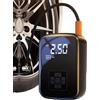 Generico Car Air Pump - Portable Tire Inflator Rechargeable Compressor, Digital Pressure Gauge, LED Light Airs Pump, Fast Inflation Cordless Air Pumps | Compact Car Bike Motorcycle Inflator for Trave