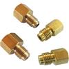 Generic Raccordo Adattatore in Ottone R134A, Flare Femmina da 1/4 di Pollice a Maschio da 1/2 Pollice, Adattatore Serbatoio SAE Maschio R134A da 1/4 Adatto per di refrigerazione del condizionatore d'Aria