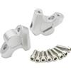 OEXRIG Manubrio Riser Morsetto Per BMW S 1000 XR S1000 R 1250 RT 1200 R1250 R1200 S1000XR R1250RT R1200R R1250R Manubrio Riser Circa Aumento 38mm Manubrio Riser Manubri Moto(Argento)