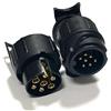 JVJ Adattatore per rimorchio da 7 a 13 pin e presa per rimorchio da 13 a 7 pin, adattatore convertitore per rimorchio, roulotte, furgoni, rimorchi, camion, camper
