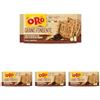 Oro Saiwa Grano Fondente, Biscotti Integrali con Gocce di Cioccolato Fondente, Fonte di Fibre con Farina Integrale, 100% Grano Italiano, 300g (6 monoporzioni da 50g) (Confezione da 4)