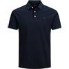 JACK & JONES JJEPAULOS POLO SS NOOS PLS, Polo-Shirt Uomo, Blu (Dark Navy Detail:PS), 7XL