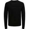 JACK & JONES Jprccmerino Knit Crew Neck Pls - Plus Size, Nero, 5XL