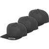 Flexfit Unisex Adulto Taglia Unica Classic Snapback Confezione da 3 Pezzi Grigio Scuro Grigio Scuro Grigio Scuro, Grigio Scuro + Grigio Scuro + Grigio Scuro, Taglia Unica